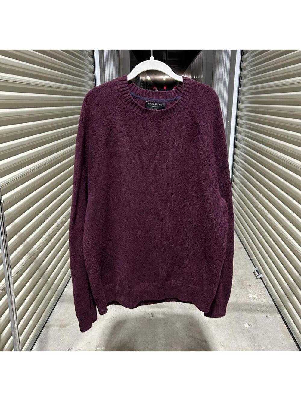 Vtg y2 k purple banana republic heavyweight soft and comfy sweater